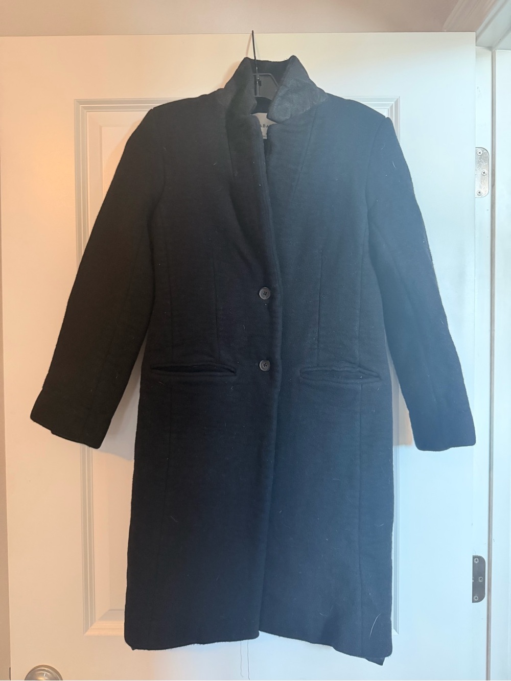 Babaton Aritzia black coat XS